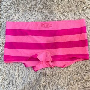 NWT VTG PINK Victoria’s Secret Boyshorts Pink Stripes Small